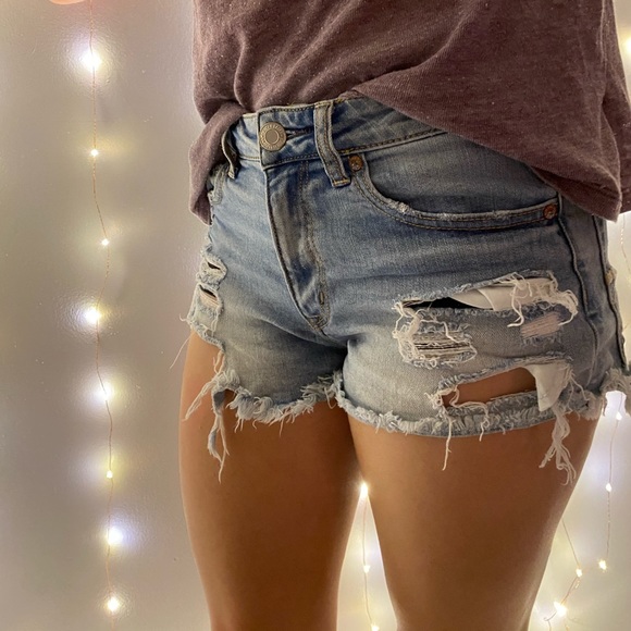 American Eagle Outfitters Pants - American Eagle Ripped Jean Shorts